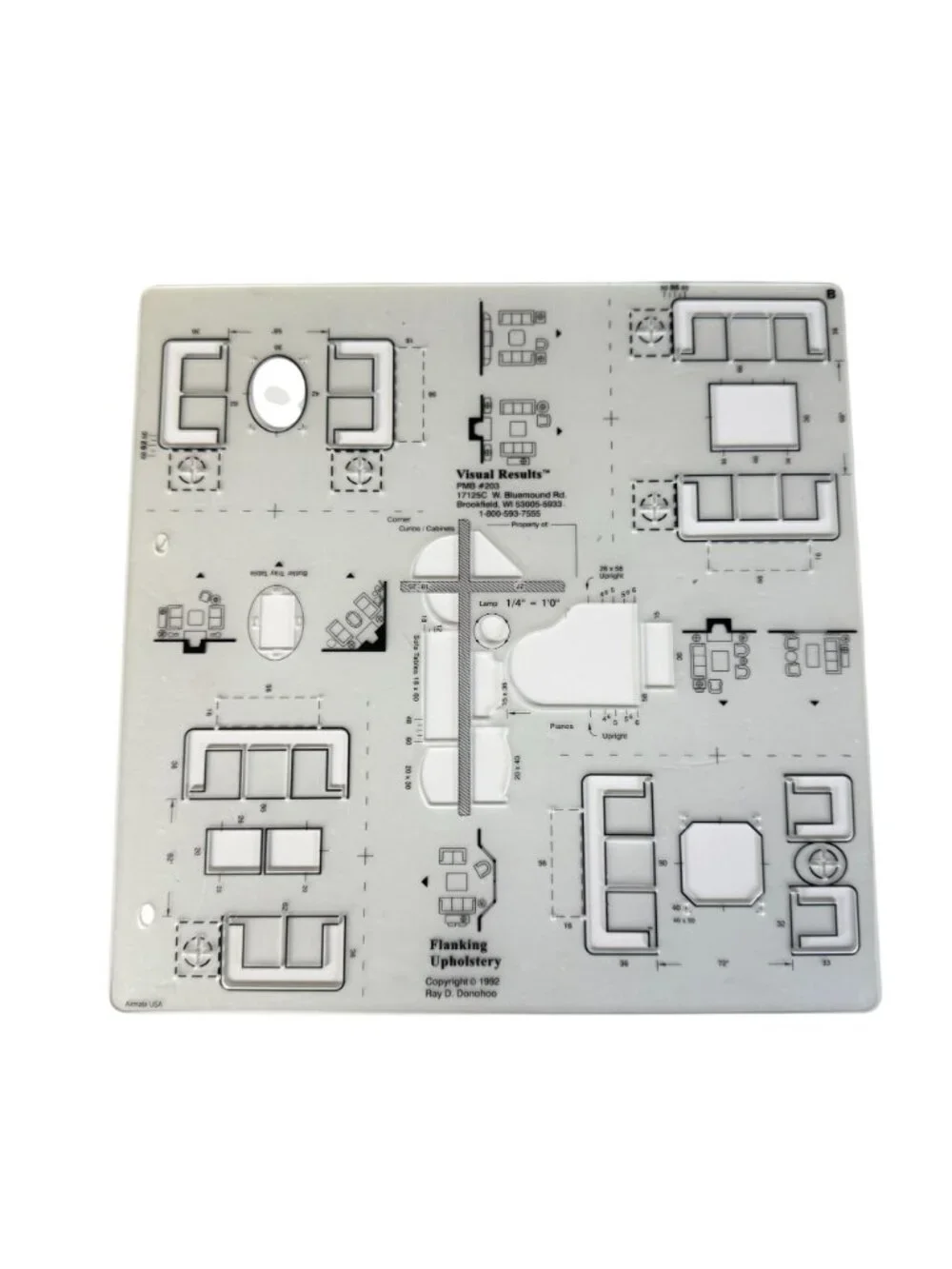 Architectural Drafting Furniture Stencils Set of 6 Ray Donohoo 1992 Upholstery